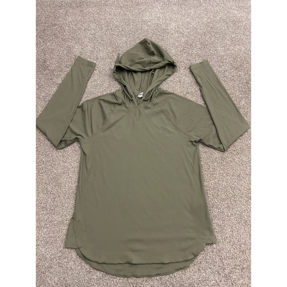 Sage Collective Hoodie Womens S Olive Green Excellent Ribbed Thumbhole Active